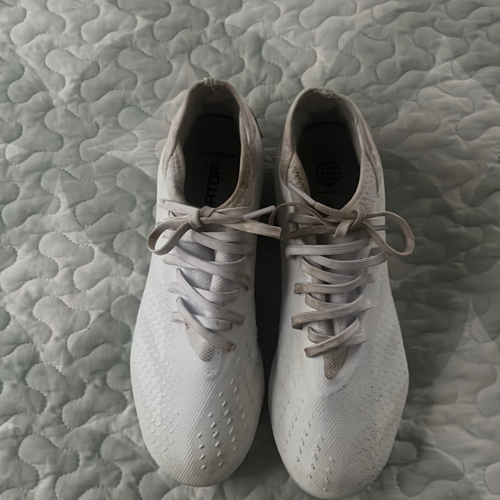 White soccer cleats used